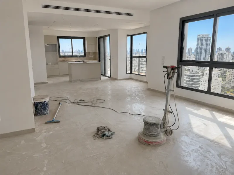 ניקיון דירה חדשה לפני
